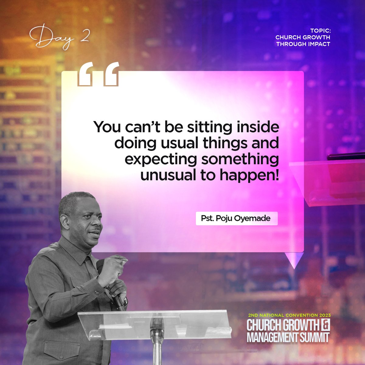 pstdavidogbueli's tweet photo. Nuggets from the ongoing Church Growth and Management summit.

#pastordavidogbueli
#dominioncity
#globalmissionnetwork
#globalmission
#managementsummit https://t.co/GHJj7W5eaV