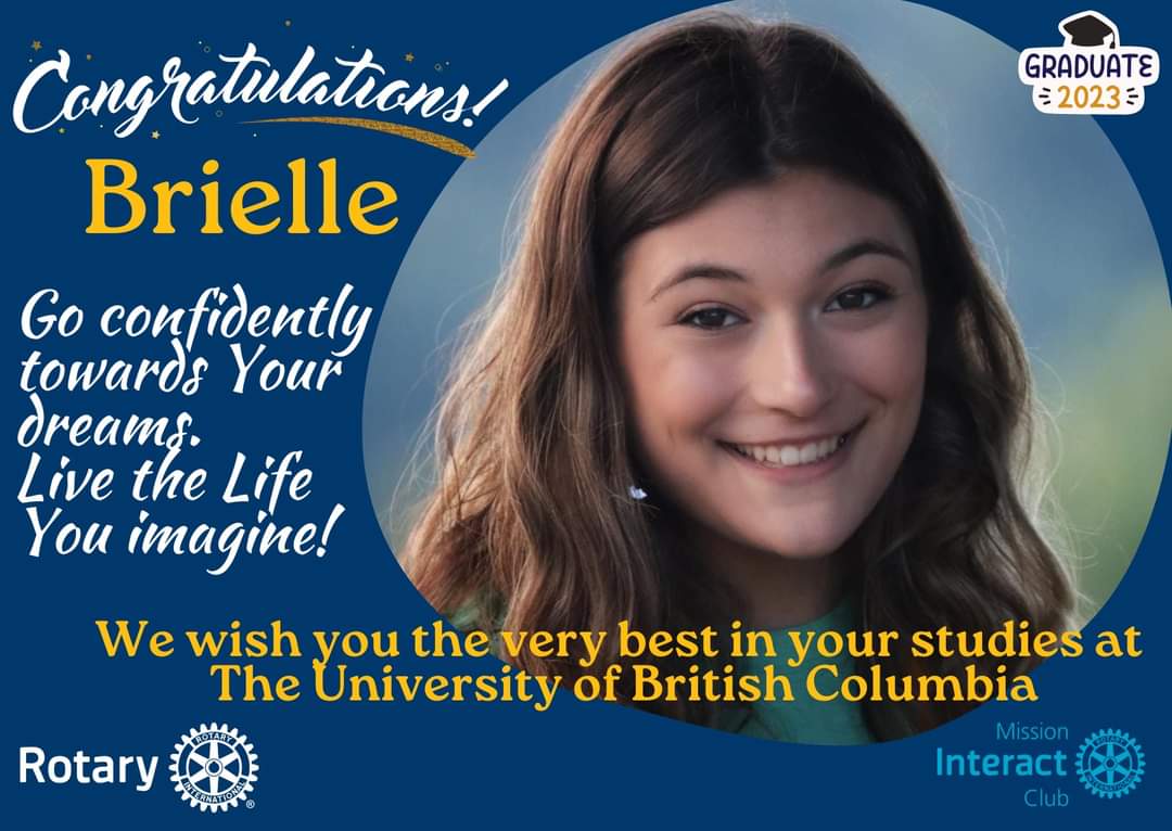 The future belongs to the Youth, with the education and imagination to create. - Barack Obama

#Brielle #Rotary  #youth #missionbc❤️