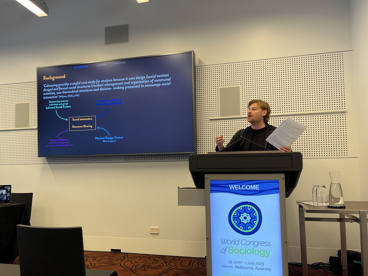 networkedcities's tweet image. ⁦@mcp_morley⁩ in action at #ISAWC23 presenting at Pathways into Sharing: From Space-Commoning to Collaborative Housing Practices
 
#communitypractices #collaborativehousing #interdependencies #communityasculture