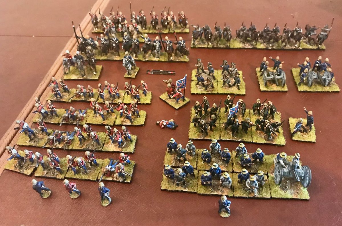 Paul89487518's tweet photo. #ThrowbackThursday to my #15mm #ZuluWar collection-all Essex figs, painted in the early 90s. They then spent 23 years (& a dozen house moves) in boxes before seeing battle again! #colonialwargaming #colonialwargames #wargames #historicalwargaming
https://t.co/6YC34Eop7i https://t.co/wwecOWIY6X