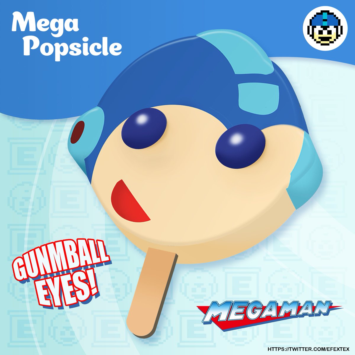 MEGA POPSICLE!! 
#Megaman