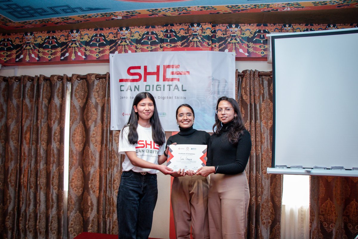 Coderushnepal's tweet image. She Can Digital: Milestone never to be forgotten
Congratulations to the graduates of the She Can Digital Cohort 1! Here are some highlights from their graduation ceremony.
#CodeRush #SheCanDigital #Cohort1 #SheCanDigitalCohort1