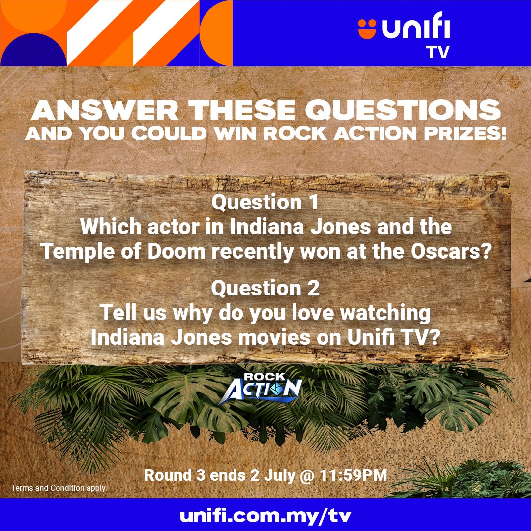 unifi's tweet photo. #UniFriyeay Your LAST CHANCE starts now!

1️⃣ Follow @unifi
​2️⃣ Like and Quote Tweet this post with your creative answers and include #UniFriyeay #ROCKACTION in your post.​
3️⃣ Make sure your account is public.​

​The most creative answer wins ☺️

Good luck all! https://t.co/EiFb0fHpws