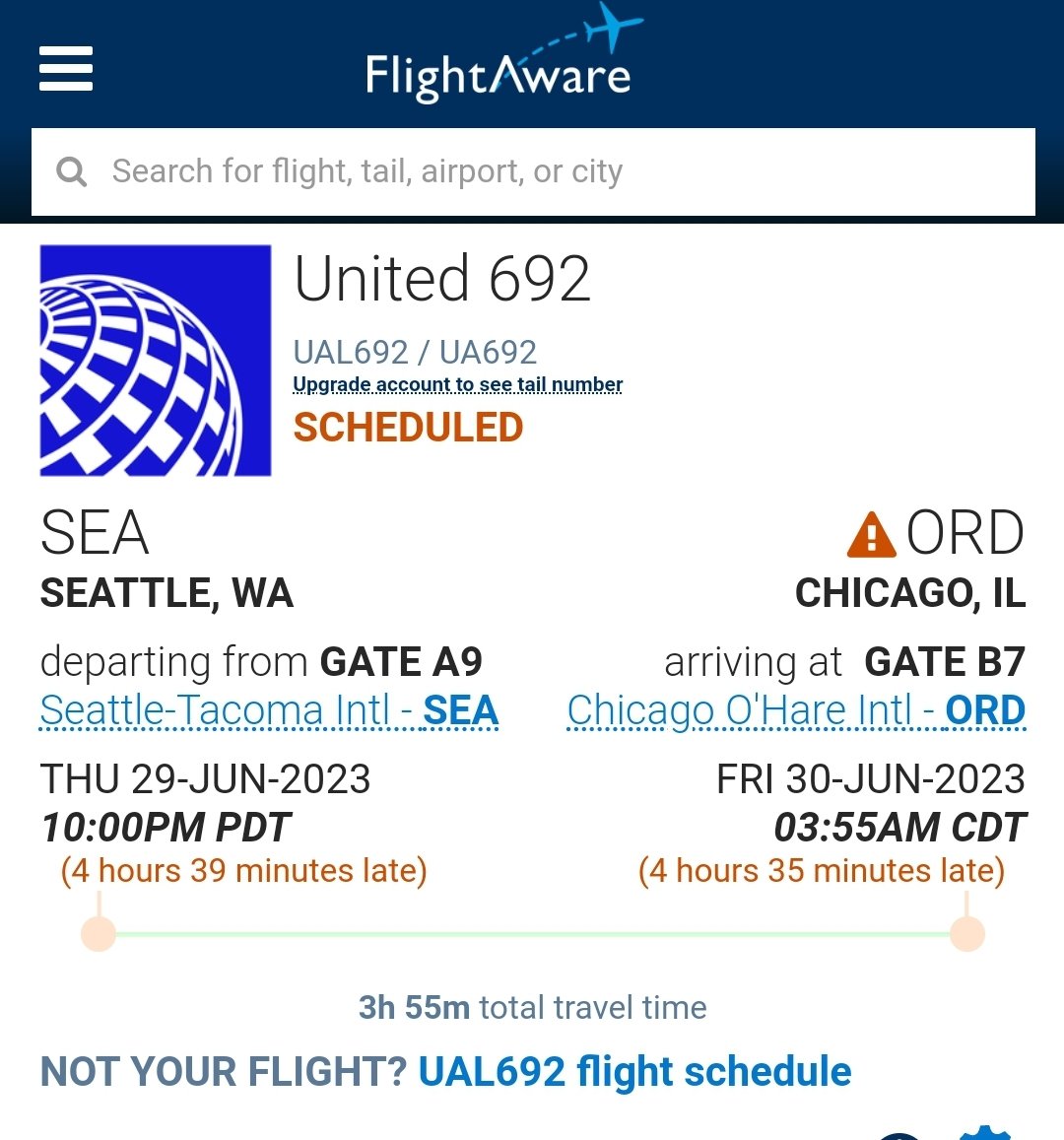 styglean's tweet photo. @united You absolute sleaze balls of you human beings. Why do you keep delaying a flight only for it to be canceled. In the 5 fucking hours you guys delayed the flight you didn't have the common decency to alert your passengers about what's going on or cancel it before hand? https://t.co/yzh7ZzlFyl