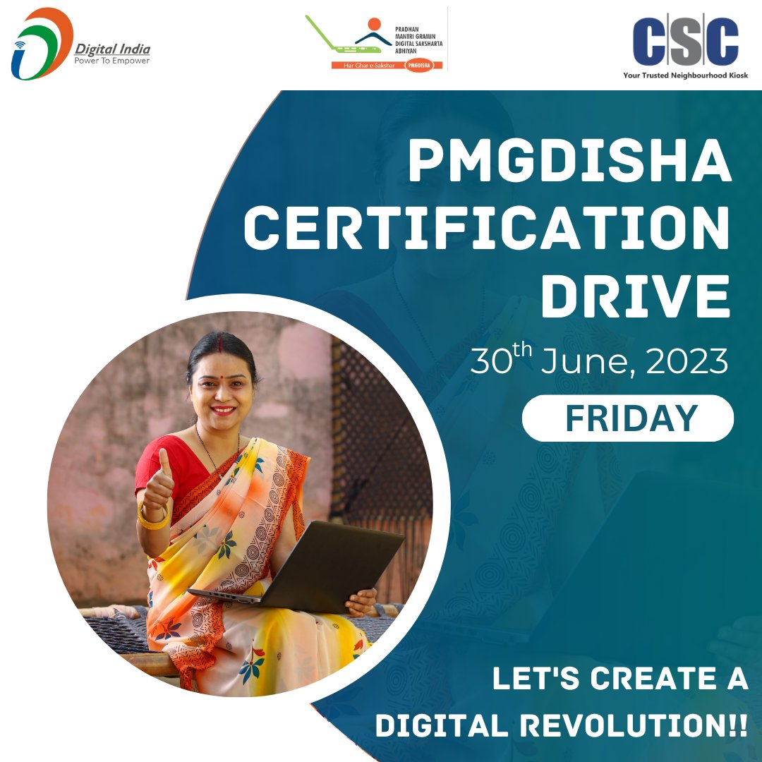 PMGDISHA tweet media