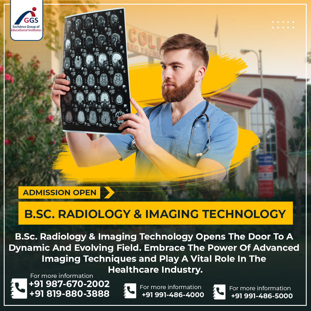 🌟 Unlock the Future in Radiology & Imaging Technology 🌟
Are you ready to step into the world of cutting-edge medical imaging? 🩺 
𝗖𝗮𝗹𝗹 𝗡𝗼𝘄:- +91 94178 62304, +91 8198803888, +91 9914864000, +91 9876702002
#Radiology #ImagingTechnology #GGS_SachDeva 
#Aadhaar