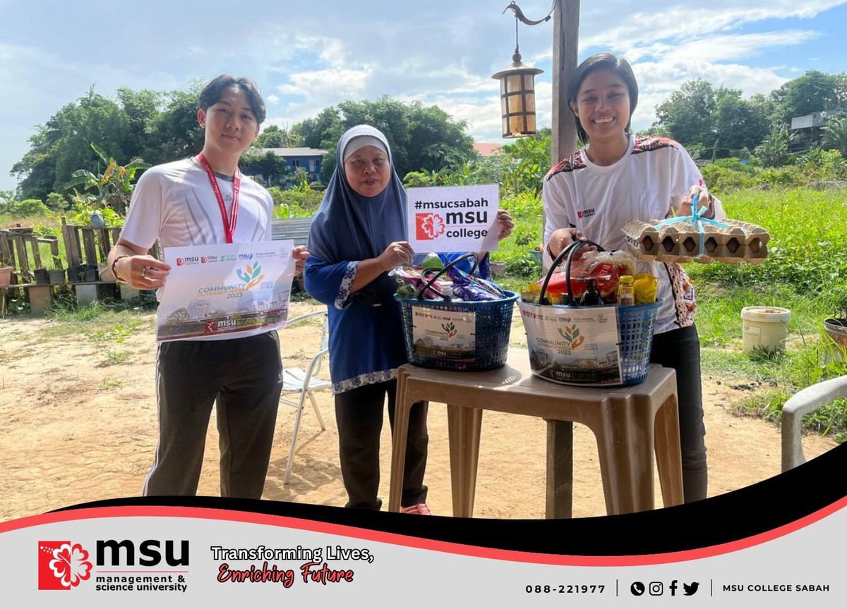 MSUCSabah's tweet photo. MSU Community OutReach Week (COW) 2023π«π
There were 30 recipients altogether. Hopefully a little help can ease the burden of the families involved.
#CommunityOutreachWeek
#GivingandGrateful
#msucollegesabah
#BeMSUrian https://t.co/kEcptS0iC4