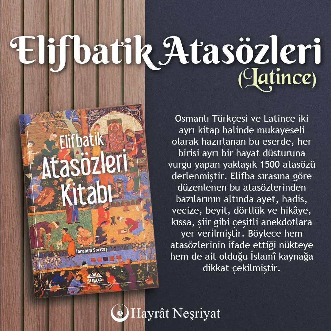 hayrat's tweet photo. 🔗 Detaylı bilgi ve sipariş için: https://t.co/qmz16VFgzy
📞 WhatsApp ve iletişim hattımız: 0 212 624 24 34
#hayratnesriyat #atasozleri #deyim #elifbe #islam #kitap #egitim #kultur https://t.co/2Qwx50wmzj
