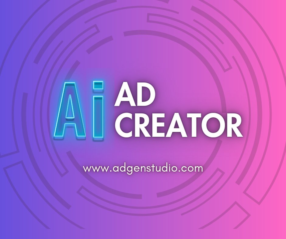 AI platform to Create Ads that align with your brand, and effectively drive conversions for all marketing platforms. 
adgenstudio.com
#ArtificialIntelligence #MachineLearning