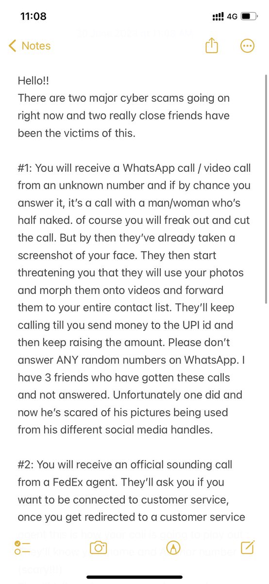 simran_g1708's tweet photo. @CybercrimeCID @mybmc @MumbaiPolice @FedExHelp @FedExIndia 

Numbers : 
+91 8373-098239
+91 89502 89291
+91 74074 05469

#FedExScam
#WhatsappScam #CyberCrime #Beware https://t.co/5K3a5rVsZN