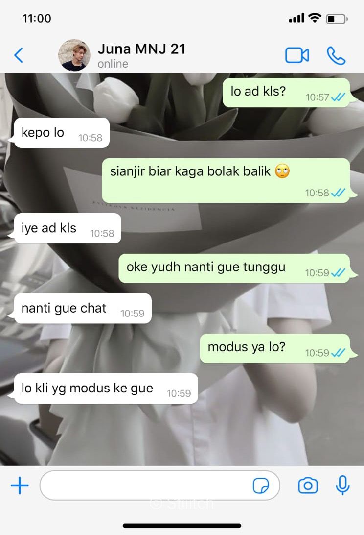 Modus katanya 
—
Jun few tweet au