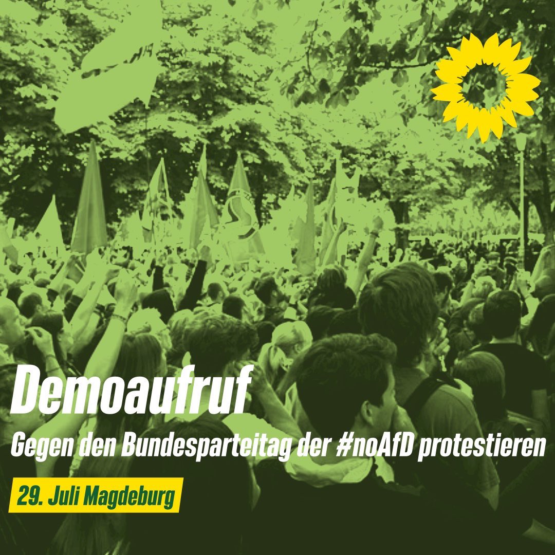 Am 29. Juli in #Magdeburg ab 12 Uhr am Hauptbahnhof gegen den #noAfD - Bundesparteitag protestieren. #md2907
