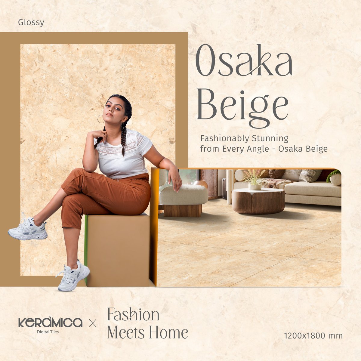 KeramicaT29456's tweet image. Meet Osaka Beige, the fashionably stunning designer tile from Keramica. Ideally designed for long halls &amp;amp; living rooms, it can add an alluring charm to your interiors. Bring home Keramica and update your home to the latest fashion.#keramicatiles #osakabeige #tilecollection
