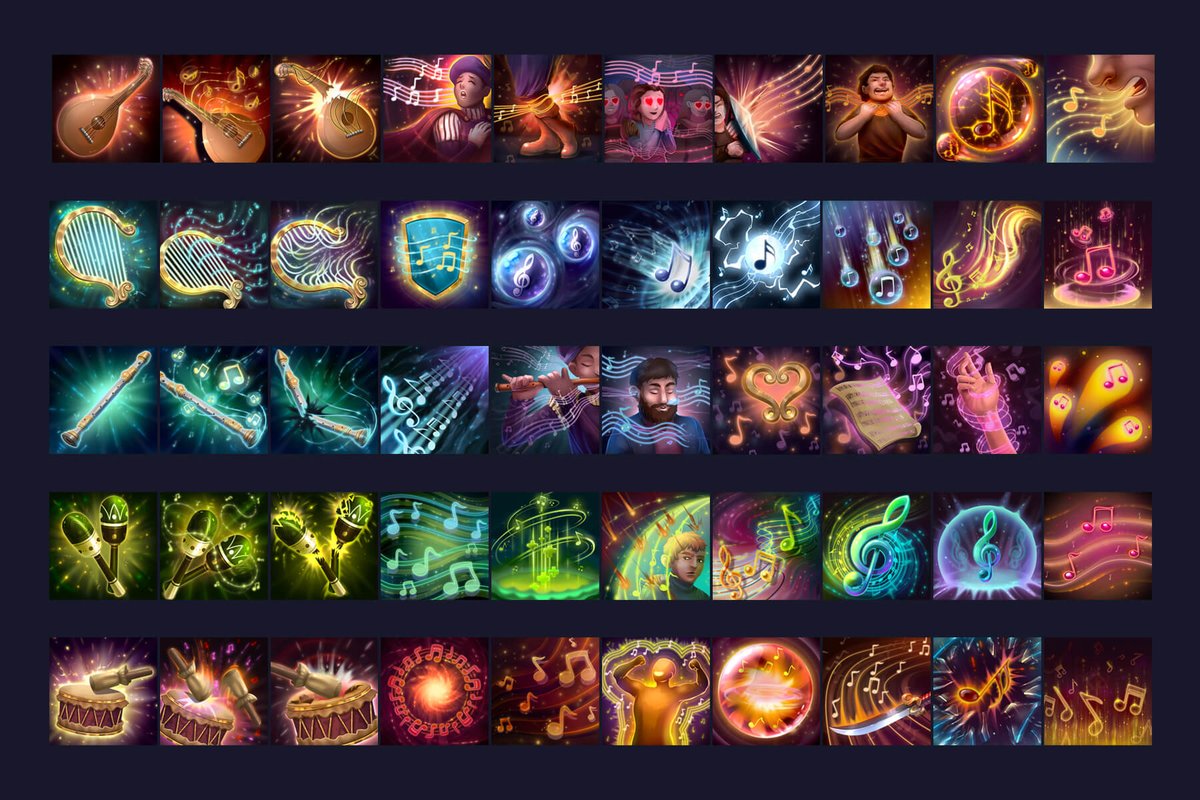 craftpix_net's tweet photo. RPG Bard Skill Icons. Exclusive asset! #craftpix #fantasygameart #icons #skilliconpack #skillicons
⬇️ Download : https://t.co/fGGkSYxyZf https://t.co/MrtPK5mRGf