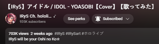 LanzE_5269's tweet photo. GOOD JOB #IRyStocrats!! now we have 300k more to go! Do it! #StreamIdol now!!! #IRyS https://t.co/Ga1mpMseU7
