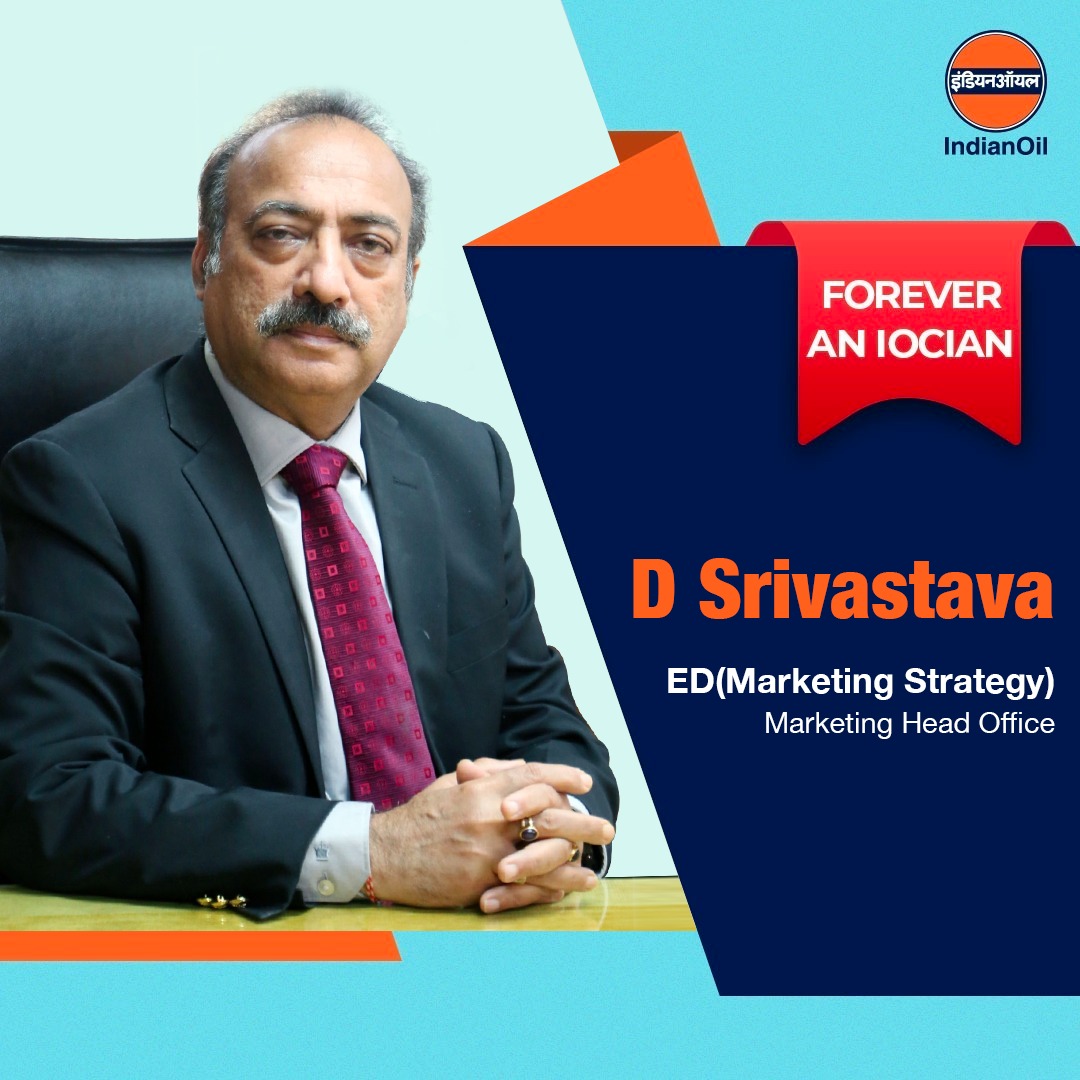 Indian Oil Corp Ltd on Twitter "Mr D Srivastava, in his illustrious 34