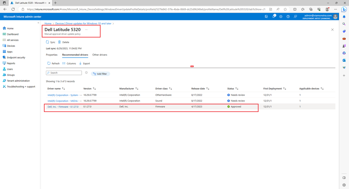 jarwidmark's tweet image. First BIOS/Firmware updated via native Intune feature! #MSIntune