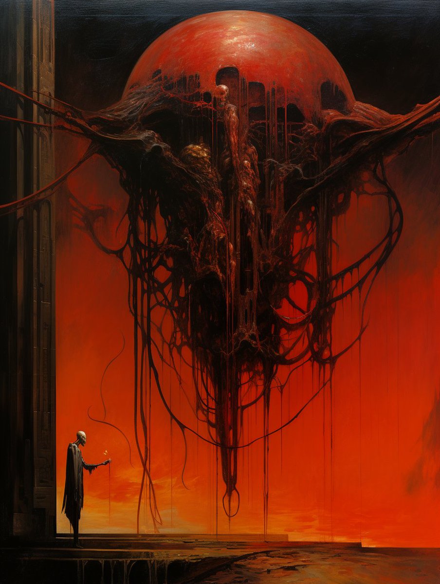 UnstblUnvrsThry's tweet photo. My Tattered Self
#AiArt #Midjourney #digitalpainting #fantasy #fantasyart #scifi #scifiart #vqgan #clipdiffusion #conceptart #digitalart #generativeart #abstractart #machineart #aiartcommunity #ai #aiartists #modernart #horror #horrorart #trippyart #dailyart
 #illustration https://t.co/y3JPKDHULT