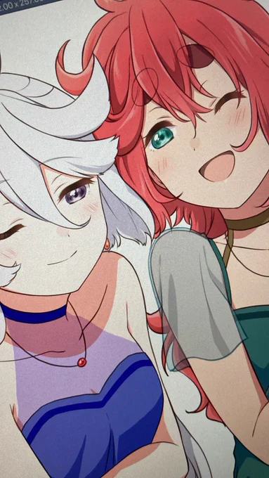 描いてるよー!
