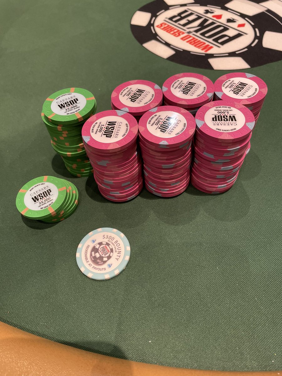 We got a stack in event 68 <a href="/WSOP/">WSOP - World Series of Poker</a> 2824 started 108 remain Legoooo