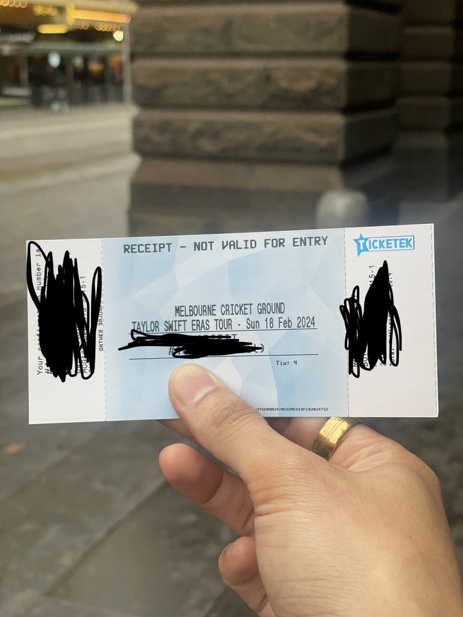 marknl28's tweet photo. #ticketek #ticketekAU #ErasTour #TaylorSwift got 4 B reserve tickets at the box office on exhibition street melbourne! Don’t lose hope!!! https://t.co/yHAa3Bysfv