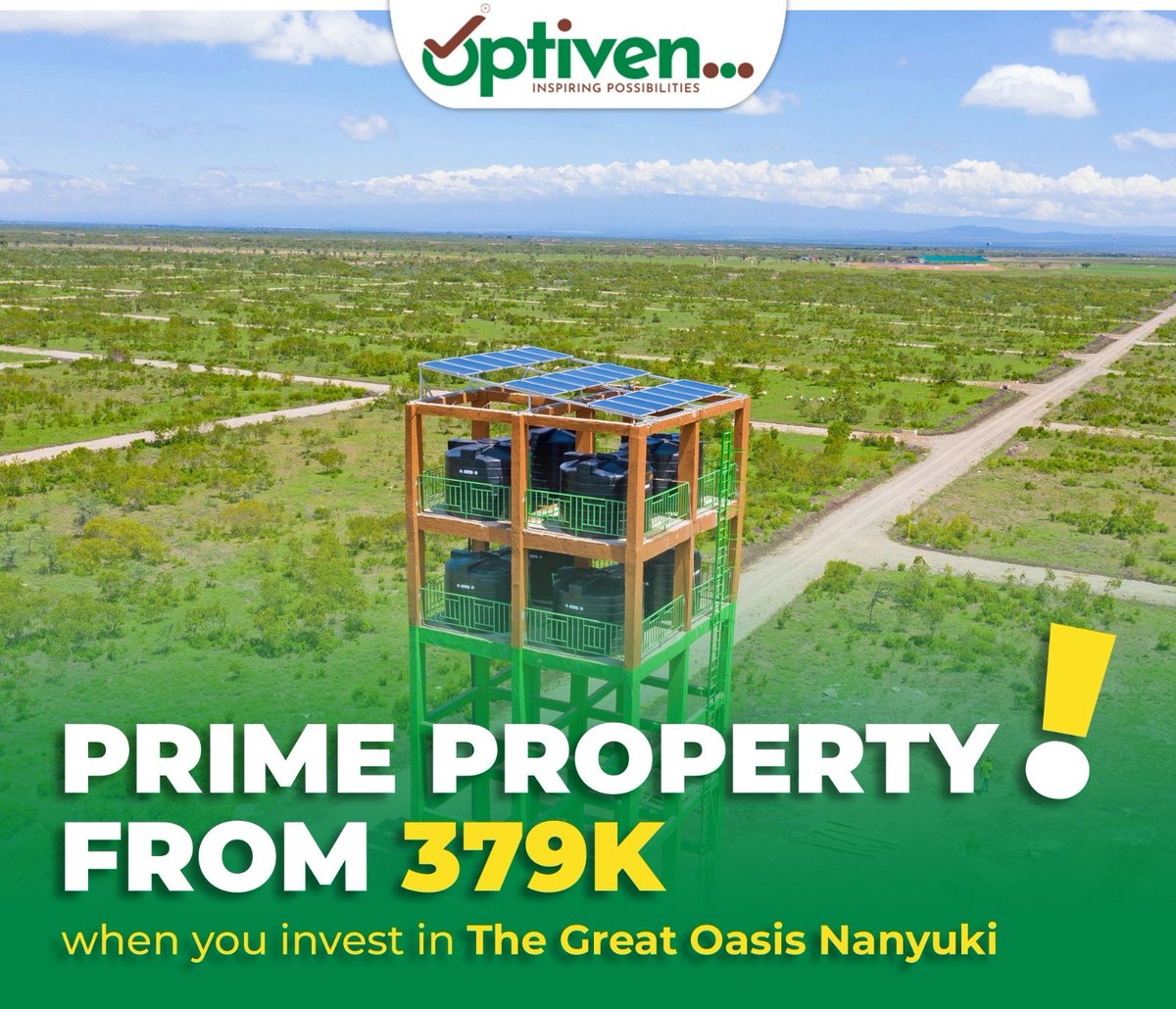 OwnKenya's tweet photo. Mapema ndio best!
An incredible opportunity awaits you at Great Oasis Gardens.
With only today remaining, the price of this sought-after prime property is about to undergo a remarkable change.
Make your decision today by calling 0724 034718.
#OGPriceChange https://t.co/JzrLjtpey2