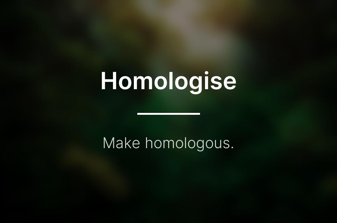 DailyDefPost's tweet image. Homologise: Make homologous.

#Homologise #WordOfTheDay #DailyDefinition