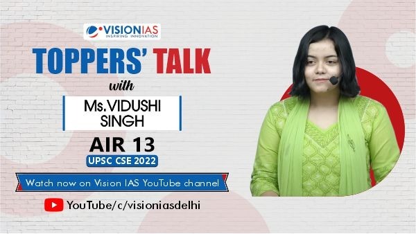 Vision_IAS's tweet photo. Enhance your understanding of the civil services examination by learning from this year's topper Ms. Vidushi Singh, AIR 13 at Vision IAS YouTube channel.

Toppers' Talk by Vidushi Singh, AIR 13 @ https://t.co/inA1faSflv

#visionias #visioniashindi #topperstalk #upsc https://t.co/hkt2kHuzAB