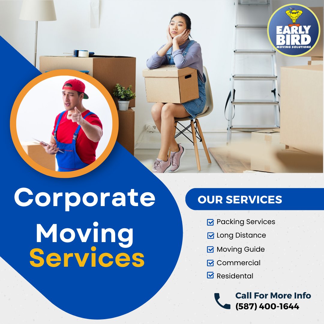 EarlyBirdMS's tweet photo. 📞 Contact us today for a free consultation and let's make your corporate move a stress-free experience. Trust the experts in corporate relocation! 🌐 https://t.co/xNGAUqskWk

#CorperateMoving #commercialmoves #commercialmoving #moving #housemover #Calgarymover #packing #Movers https://t.co/mbGcKDwjbF