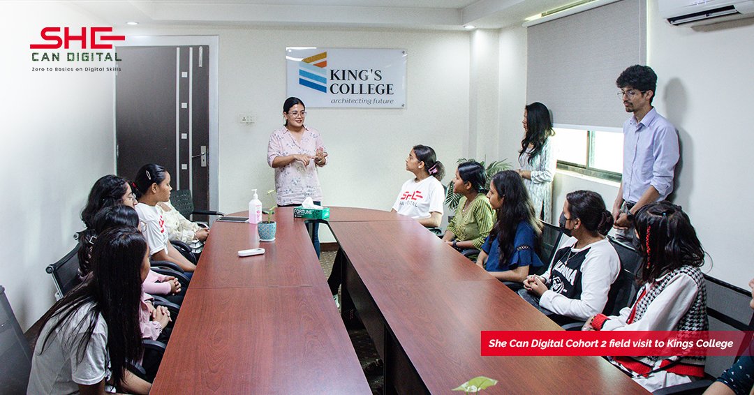 Coderushnepal's tweet image. Day 3 of field visit! Our students of the She Can Digital embarked on a field visit to - taking their digital and life skills to new heights! 💪
#CodeRush #SheCanDigital #SheCanDigitalCohort2 #DigitalSkills #FieldVisit @eSewaNepal @kingscollege_np #kingscollegenepal #esewa