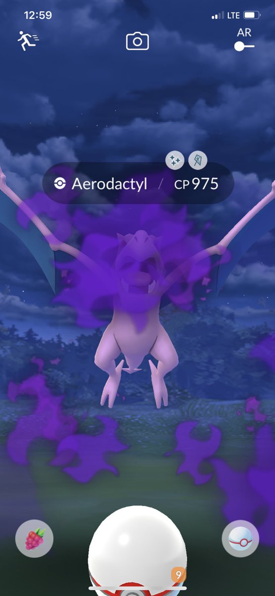 Jade77133011's tweet photo. 😮 I’m surprised I got a shiny Aerodactyl #PokemonGO #Aerodactyl #ShadowPokemon https://t.co/IwnTqv3Mm9
