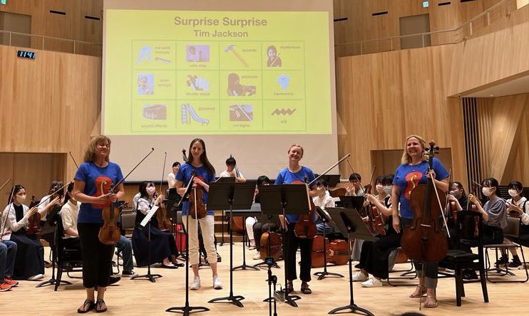 stringcredibles's tweet photo. What a treat to hear the amazing students of @tohomusic_pub Tokyo 🇯🇵 perform this morning. Great musicianship and facility 🥰👏 Thanks too to @yamakazu_takt & @stephenm68 for joining us! 🤩💥🎵🎶🎻 @msbroadhedgar @bryonymorrison @LawCheryl @BirmCons https://t.co/qmKLd8E5rE