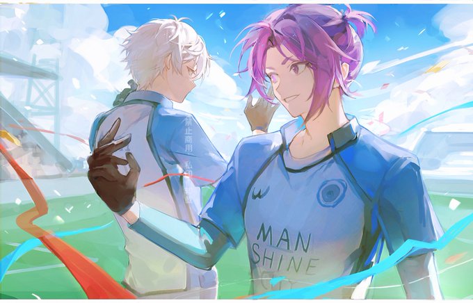 「紫髪 サッカーユニフォーム」のTwitter画像/イラスト(新着)