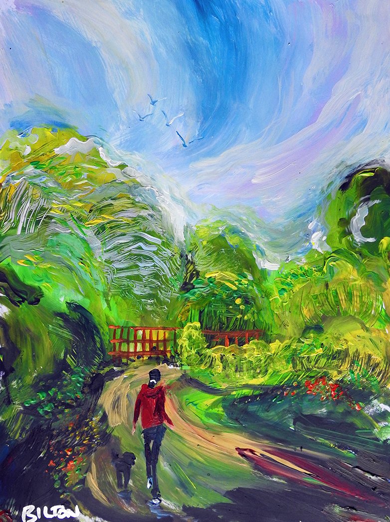ChrisBilton3's tweet photo. #transpenninetrail #barnsley #neveradullday #ephemerallandscape #paintingoutside #pleinairpainting #directobservation #landscapepainting #acrylicpaintings #southyorkshire #biltonart #opencountry #trees #fineartpaintings #impastopainting #Halcyondays #clarifiedimpressionism https://t.co/gjDDl0t8Kr