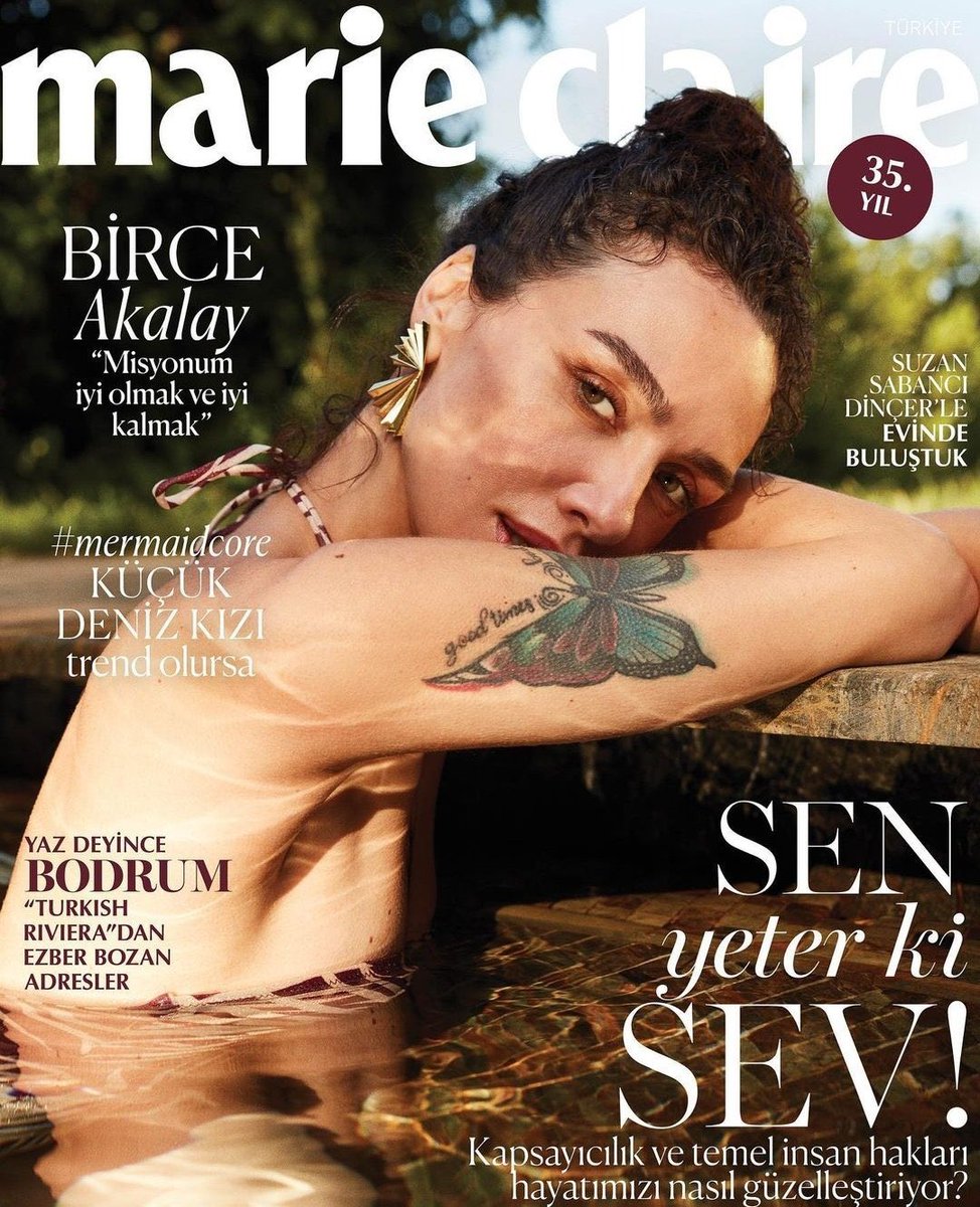 #BirceAkalay 'Marie Claire' dergisinin Temmuz sayısında! 📸