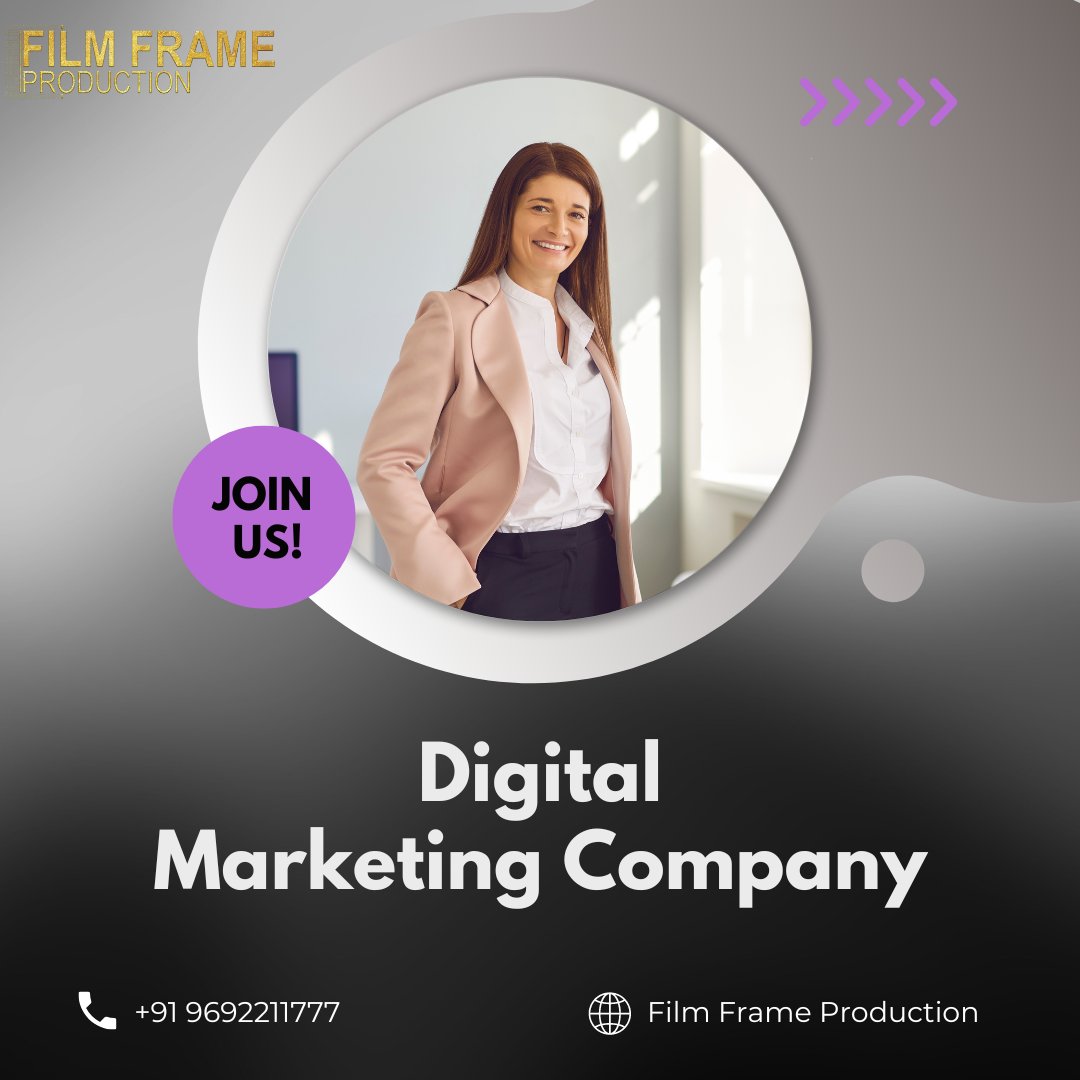 FilmFrame's tweet photo. We're thrilled to provide creative digital marketing solutions tailored to your business needs! #FilmFrame is ready to take your business to the next level with our cutting-edge approach to digital marketing. 

Contact No: 9692211777 
#GrowYourBusiness #DigitalMarketing #Business https://t.co/OPNKY3FKHN