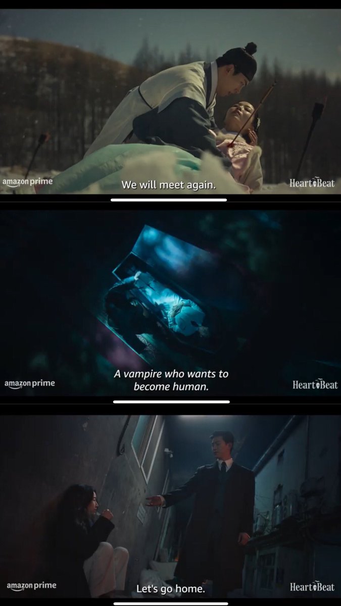 OMG!!! Aku nemu drakor yg seru bnget dimana seorang Vampir yg brnama Woo-hyeol memiliki 1 keinginan yg kuat mnjadi seorang manusia &amp; merasakan cinta yg mendalam. Hingga memutuskan tidur dipeti mati selama 100 thn. Sumpah bkin penasaran banget apa yg trjadi selanjutnya #HeartBeat