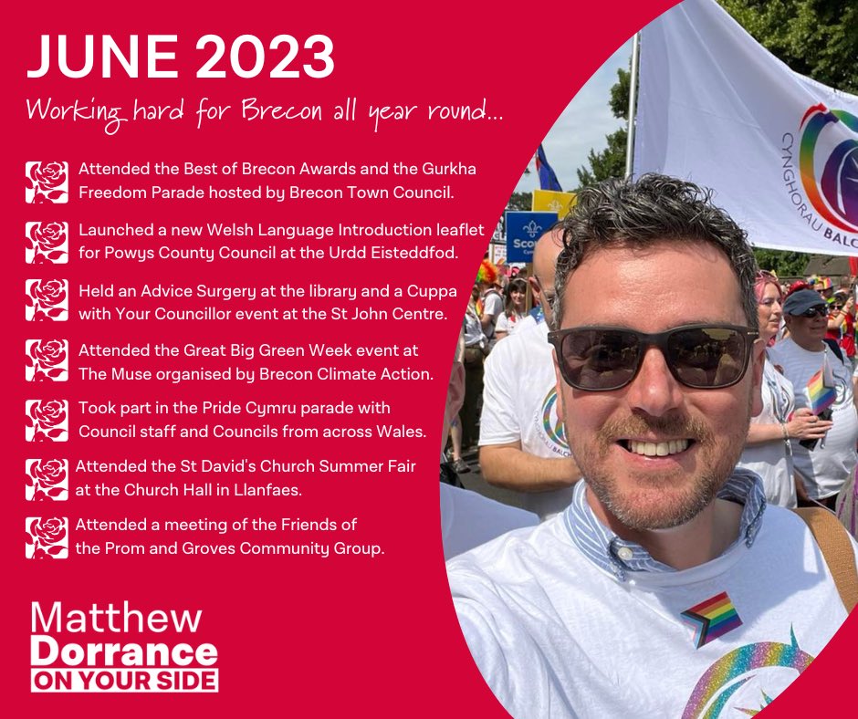 MatthewDorrance's tweet photo. 🗓️ 👀 June was jam packed with local events. Here’s a quick look back at some of the highlights from the last month 👇
#LabourLocal #OnYourSide #StrongerFairerGreener #YourCouncillor #TeamBrecon https://t.co/bD4ZEhYSoM