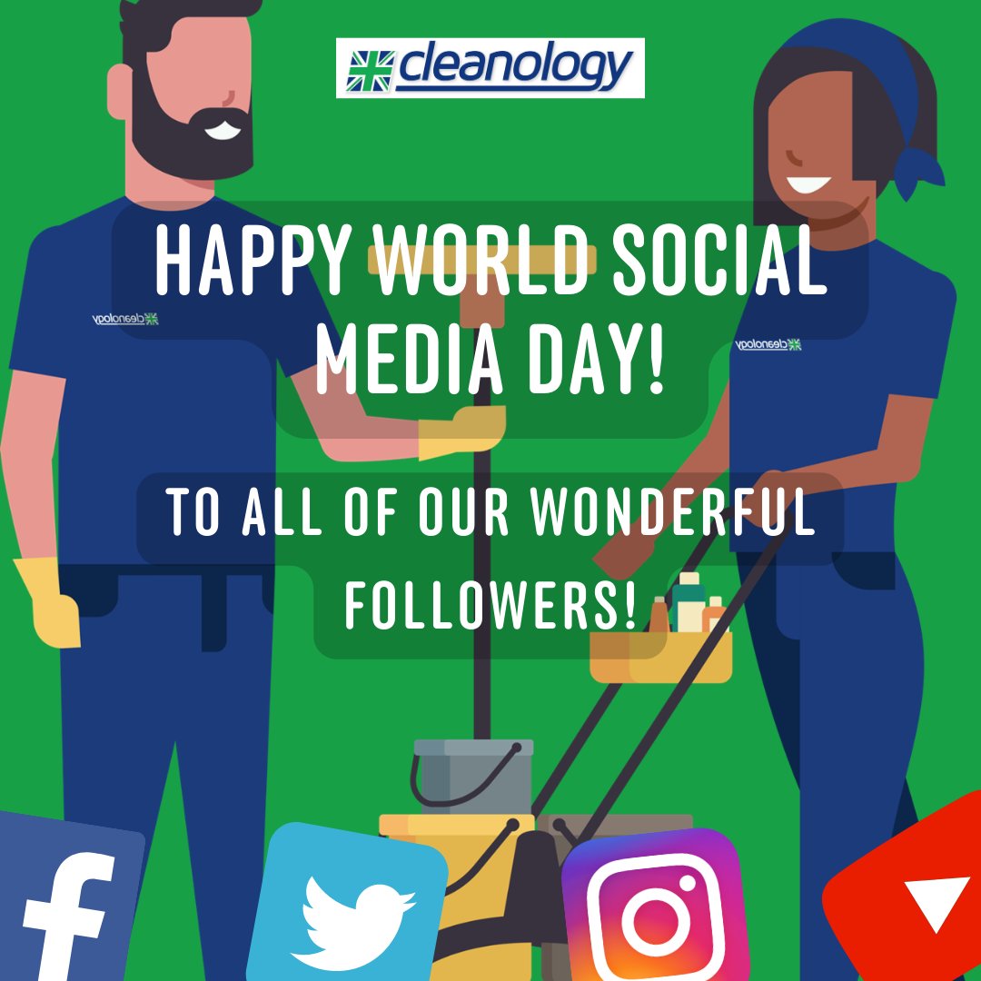 🥳Happy World Social Media Day to all of our amazing followers! 🎊🥳🥂

Thank you for all of the support, likes, comments, and shares, it truly means a lot! 🙏❤️🥰

Love from The Cleanology Team x

#socialmediaday #socialmedia #thankyou #socialemediamarketing #gratitude