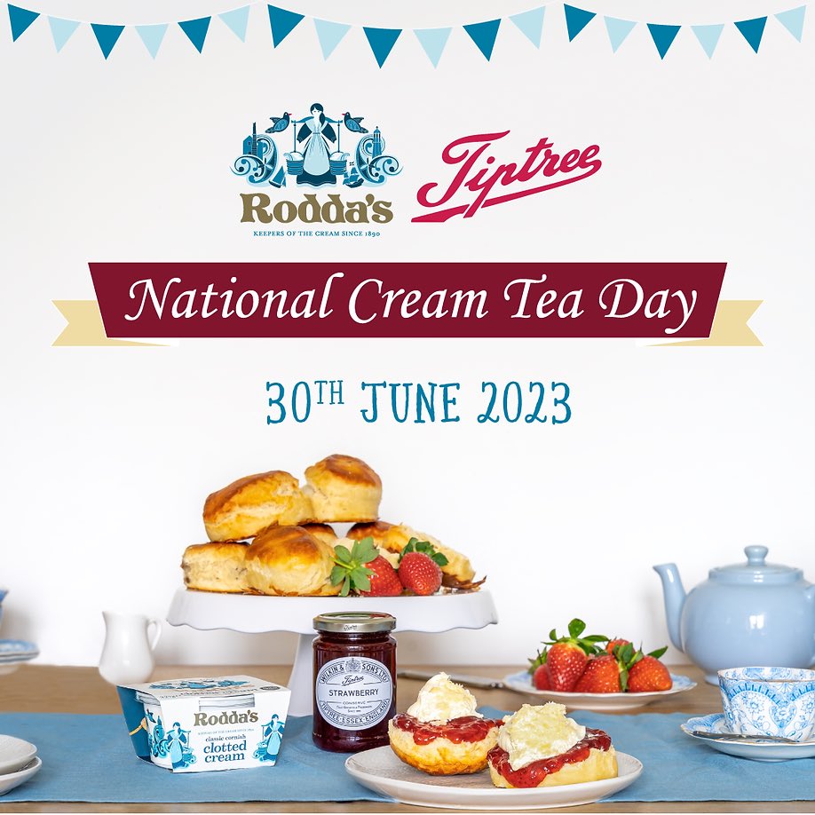 Happy National Cream Tea Day! We hope you enjoy your favourite scone or two! #NationalCreamTeaDay