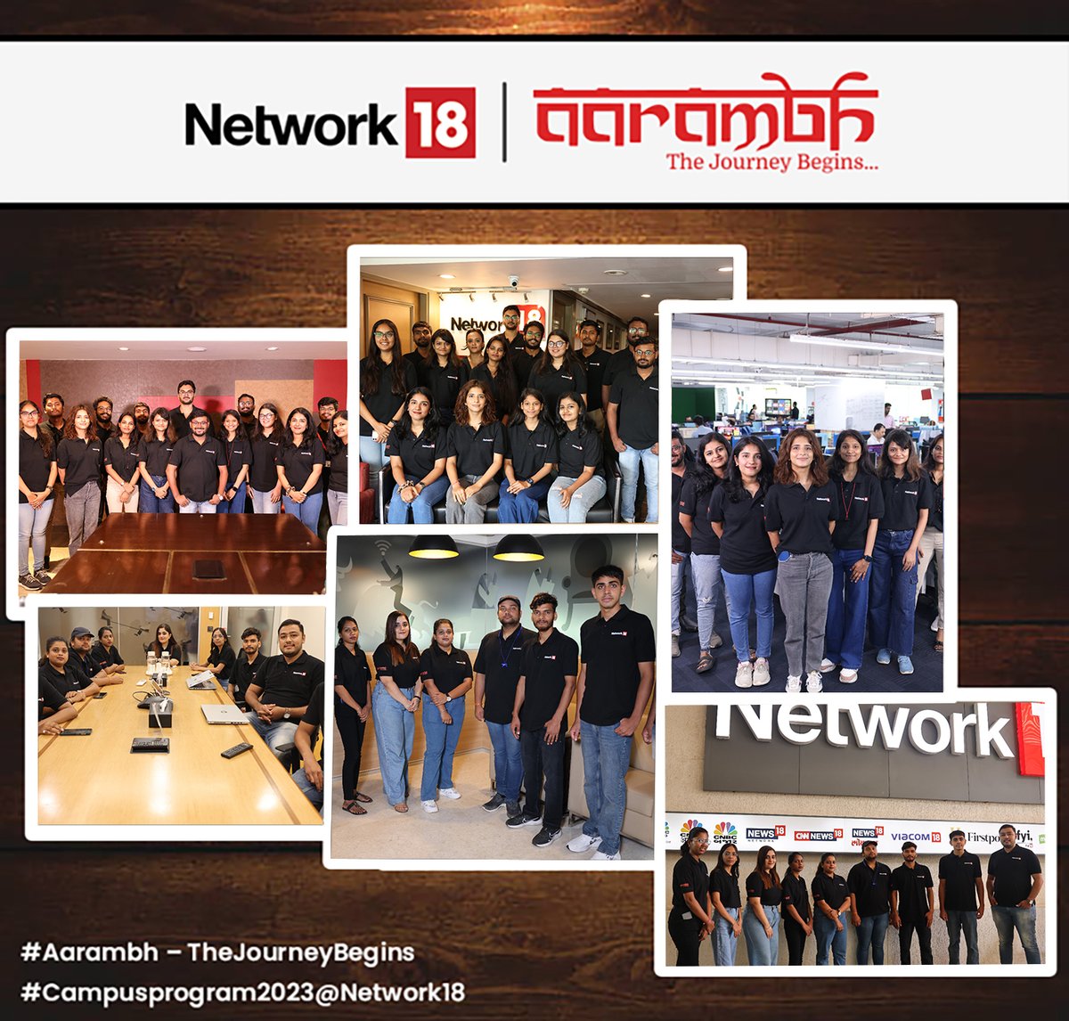 Welcoming aboard 25 news trainees from leading journalism campuses. #Aarambh – The Journey Begins… #Campusprogram@Network18