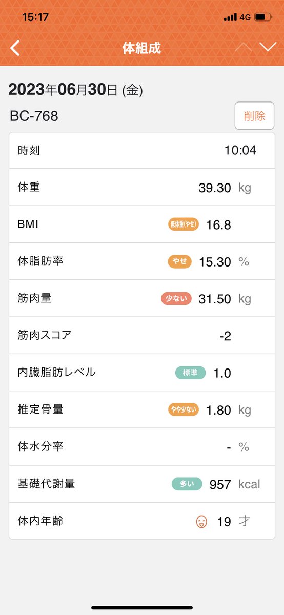 一応40kg以下ならないように気をつけてはいます… https://t.co/BnTwhzg57o