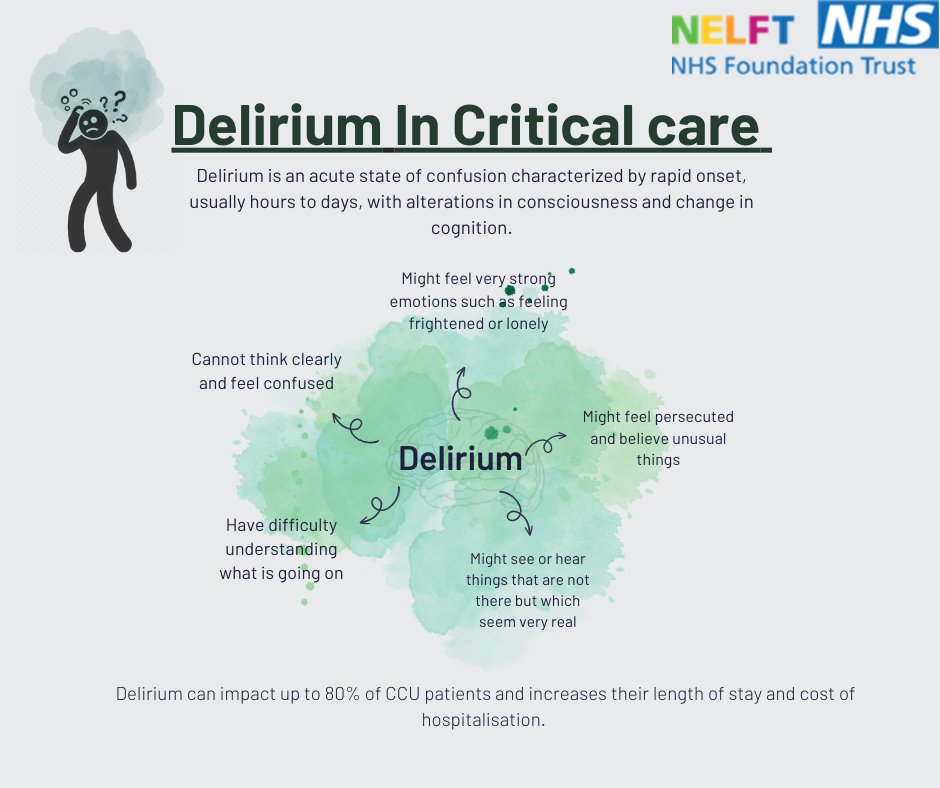nelft_sps's tweet photo. Recent guidelines by the Intensive Care Society (ICS) and the Society of Critical Care Medicine (SCCM) recommend daily monitoring of sedation scores and delirium in all intensive care unit (ICU) patients. 

#NELFT #NELFTSPS #CRITCIALCARE #PSYCHOLOGY #DELIRIUM #FOAMcc 

@NELFT https://t.co/weHh4YJFxV