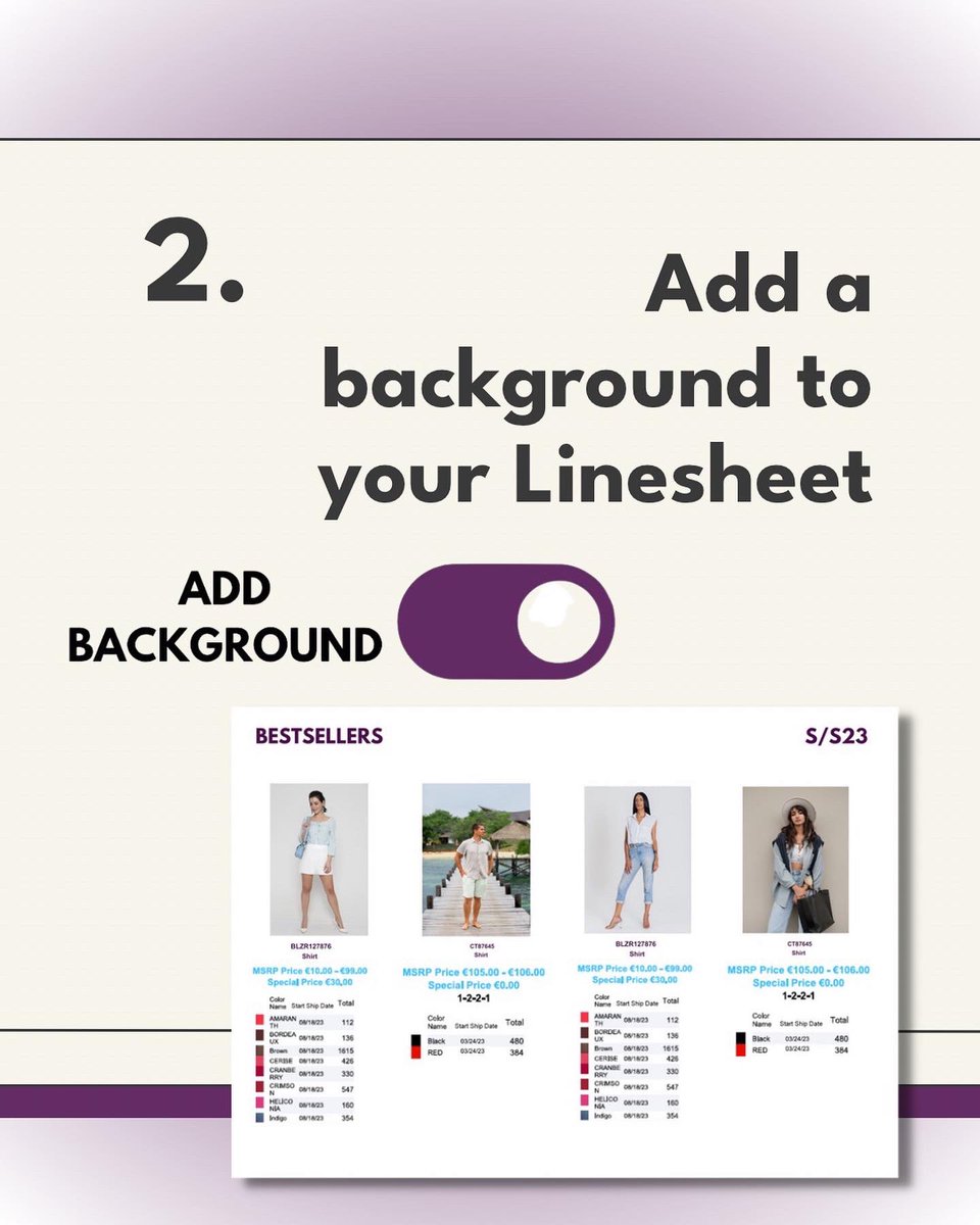 SIIWIINetwork's tweet image. 🚨We have added some new features to make your linesheet creation experience even better and more customizable for your brand! 🤩

Are you ready to start creating your own customized Linesheet? Get started today for free!

Sign up for free at siiwii.net 

#linesheet