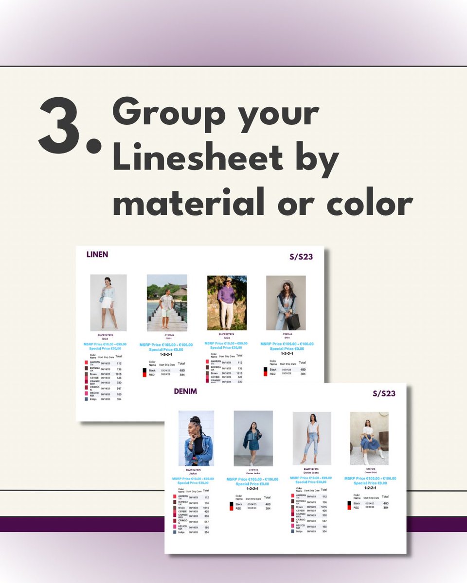 SIIWIINetwork's tweet image. 🚨We have added some new features to make your linesheet creation experience even better and more customizable for your brand! 🤩

Are you ready to start creating your own customized Linesheet? Get started today for free!

Sign up for free at siiwii.net 

#linesheet