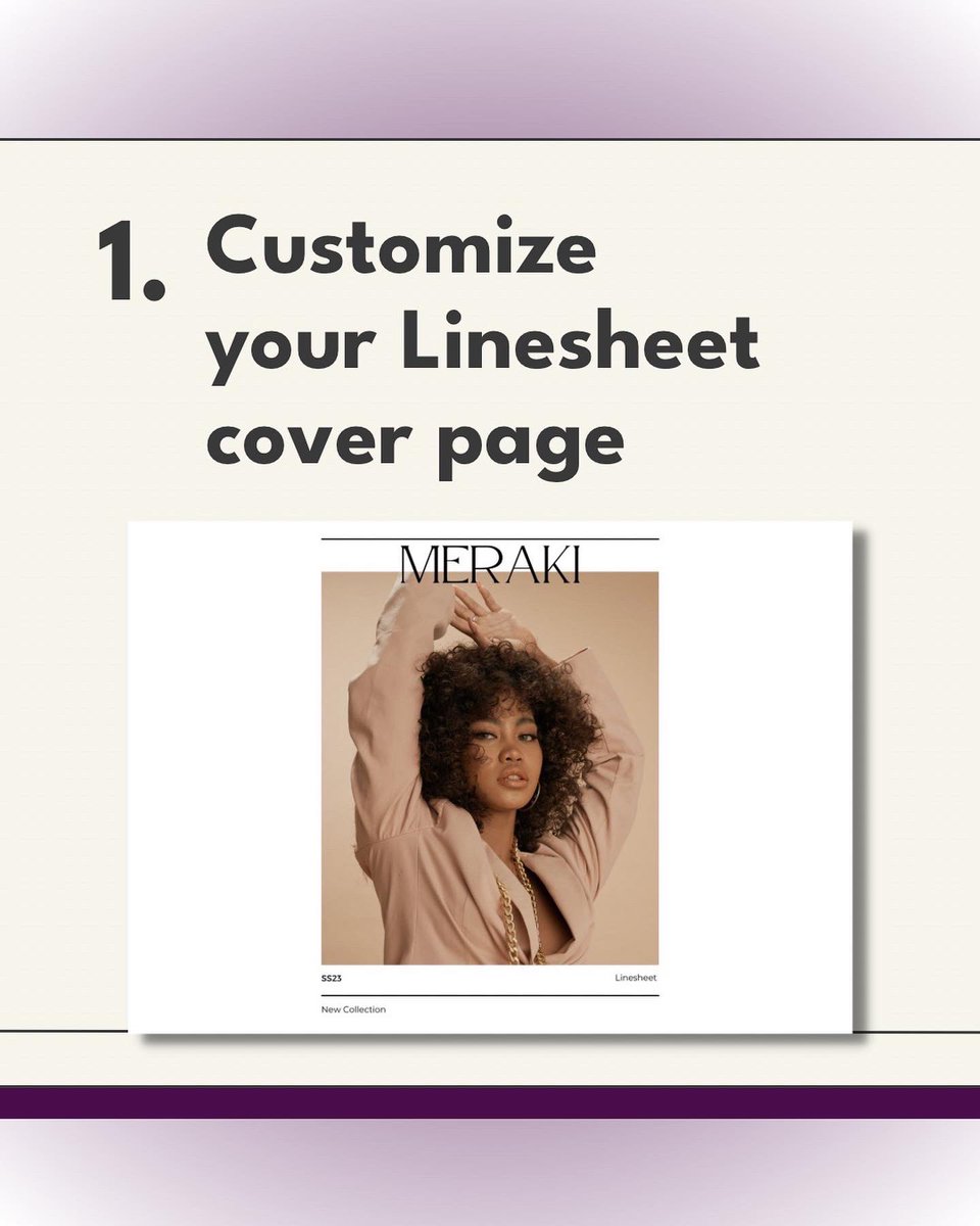 SIIWIINetwork's tweet image. 🚨We have added some new features to make your linesheet creation experience even better and more customizable for your brand! 🤩

Are you ready to start creating your own customized Linesheet? Get started today for free!

Sign up for free at siiwii.net 

#linesheet