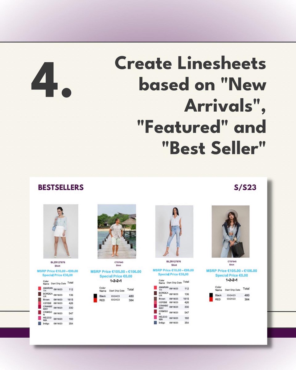 SIIWIINetwork's tweet image. 🚨We have added some new features to make your linesheet creation experience even better and more customizable for your brand! 🤩

Are you ready to start creating your own customized Linesheet? Get started today for free!

Sign up for free at siiwii.net 

#linesheet