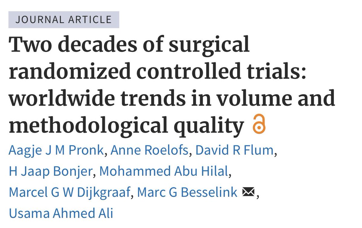 MarcBesselink's tweet photo. Whats happening with the volume and methodological quality of #RCTs in #Surgery ? @BJSurgery 

🗝️ Volume past decade ↔️
🗝️ Methodological quality ⬆️ ✅ 
🗝️Absolute Volume ⬆️⬆️ in Asia, China 🇨🇳. Nr 2 🇺🇸, nr 3 🇯🇵, nr 4 🇳🇱 
🗝️ Leading in Relative Volume 🇫🇮 🇳🇱,  quality 🇬🇧 🇳🇱

Open Access: https://t.co/E4yVIXToN2
#surgery #SoMe4Surgery #trials #Research #EBM