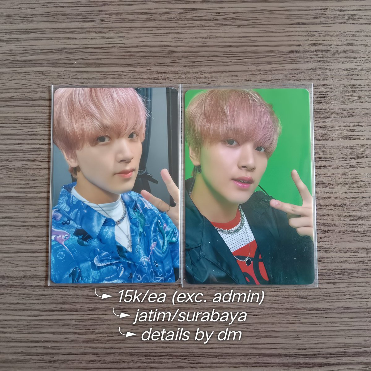 ˋ꒰ want to sell / wts pc haechan ꒱ ˏ

╰► haechan id deco the link
       ➛ 135k
╰► haechan fortune the link
       ➛ 75k
╰► haechan dicon 102
       ➛ 15k 

🖇️ price exc. admin
🖇️ jatim/surabaya, ina
🖇️ details by dm

t. aab nct 127 dream photocard
