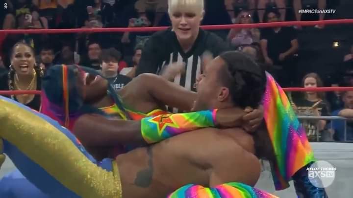 Christo79744616's tweet photo. Trinity defeated Jai Vidal in an Intergender Match
Wonder why WWE never do Intergender Matches so much fun
#IMPACTonAXST #ImpactWrestling https://t.co/L4y13pp2iL